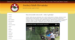Desktop Screenshot of jockey-klub.hr